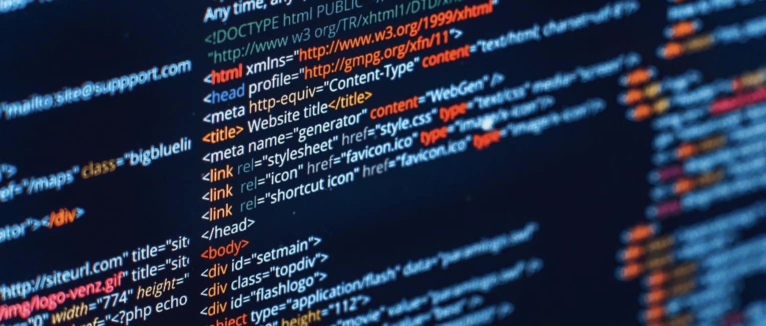 React.js code on a display